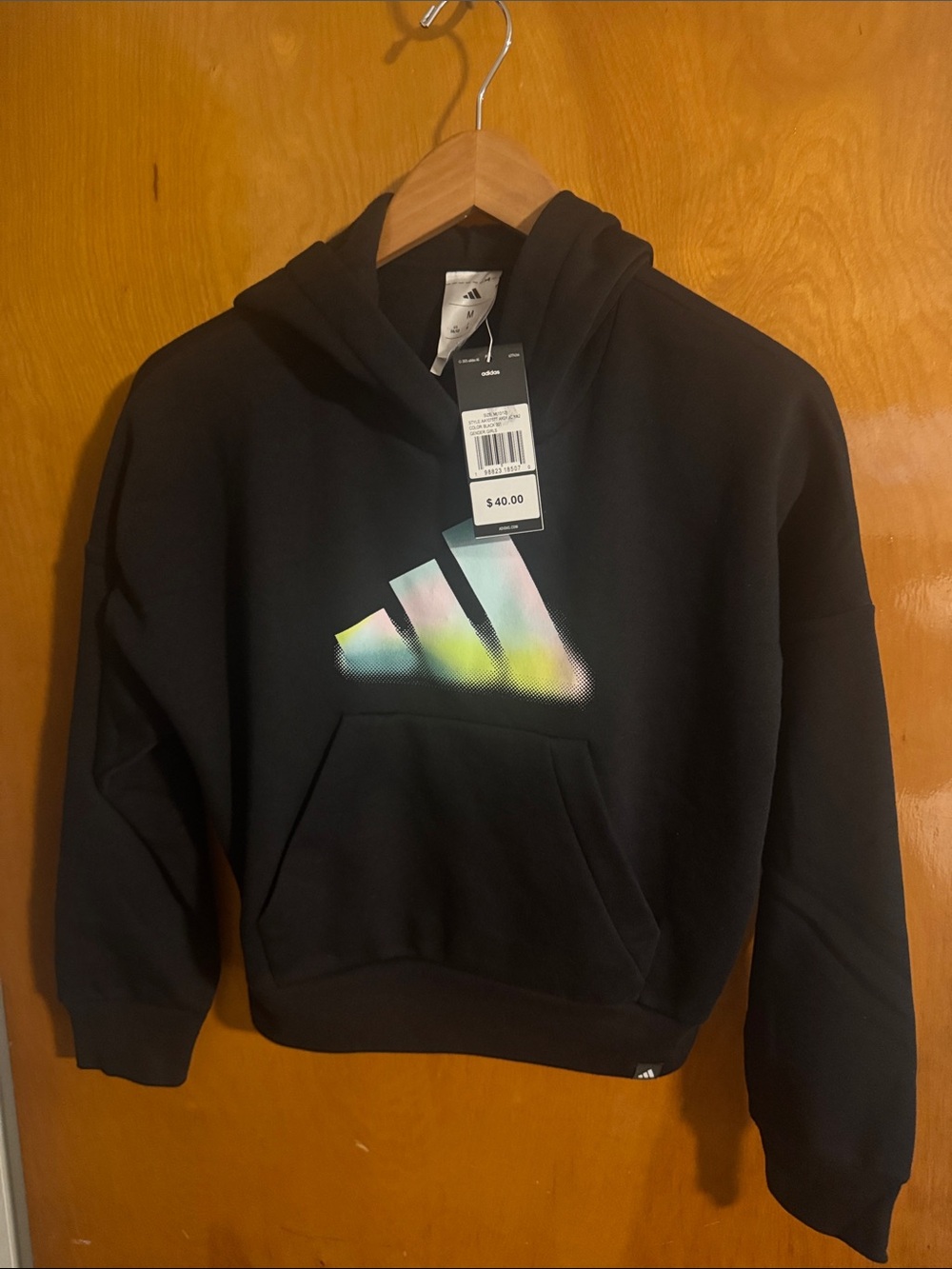Adidas Hoodie Girls Medium Black
